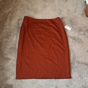 Nine West Brick Red Skirt SIZE XL